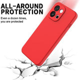 OnePlus 13T/13s Flydende silikone cover med håndrem - rød