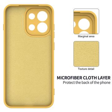 OnePlus 13T/13s Flydende silikone cover med håndrem - gul