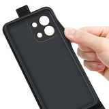 OnePlus 13T/13s Vertikal Flip Etui med Kortholder - Sort