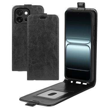 OnePlus 13T/13s Vertikal Flip Etui med Kortholder - Sort
