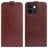OnePlus 13T/13s Vertikal Flip Etui med Kortholder - Brun