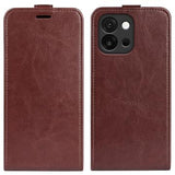 OnePlus 13T/13s Vertikal Flip Etui med Kortholder - Brun