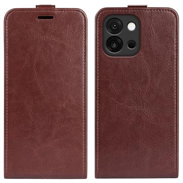OnePlus 13T/13s Vertikal Flip Etui med Kortholder - Brun