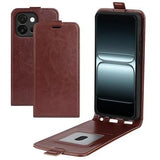 OnePlus 13T/13s Vertikal Flip Etui med Kortholder - Brun