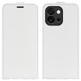 OnePlus 13T/13s Vertikal Flip Etui med Kortholder - Hvid