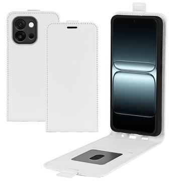 OnePlus 13T/13s Vertikal Flip Etui med Kortholder - Hvid