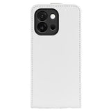 OnePlus 13T/13s Vertikal Flip Etui med Kortholder - Hvid