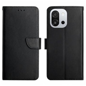 OnePlus 13T/13s Læderpung med Stativ - Sort