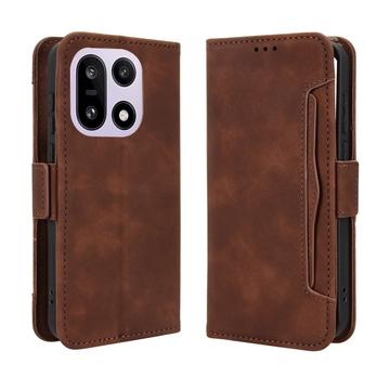 OnePlus 15 Kortholder Pung Etui - Brun