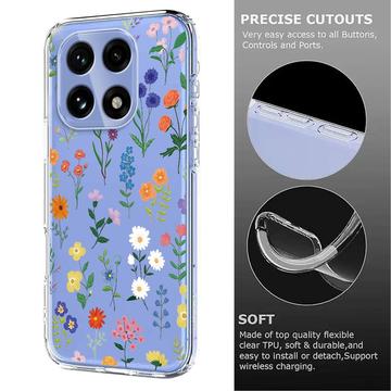 OnePlus 15 TPU-cover med blomstermønster - tusindfryd