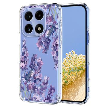 OnePlus 15 TPU-cover med blomstermønster - Blåregn