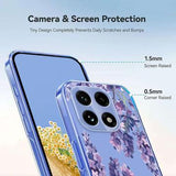 OnePlus 15 TPU-cover med blomstermønster - Blåregn