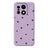 OnePlus 15 Slim TPU-cover med hjertemønster - Lilla / Sort