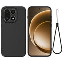 OnePlus 15 Flydende silikone cover med håndrem - sort