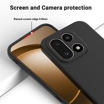 OnePlus 15 Flydende silikone cover med håndrem - sort