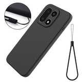 OnePlus 15 Flydende silikone cover med håndrem - sort