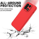 OnePlus 15 Flydende silikone cover med håndrem - rød