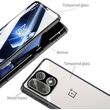 OnePlus 15 Magnetisk Cover med Hærdet Glas - Sort