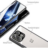 OnePlus 15 Magnetisk Cover med Hærdet Glas - Sort