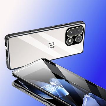 OnePlus 15 Magnetisk Cover med Hærdet Glas - Sort