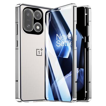 OnePlus 15 Magnetisk Cover med Hærdet Glas - Sølv