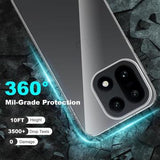 OnePlus 15 Saii 2-i-1 TPU Cover & Skærmbeskyttelse Hærdet Glas