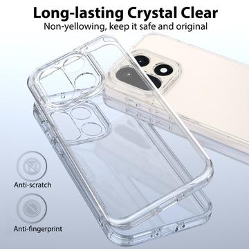 OnePlus 15 Ridsefast Hybrid Cover - Gennemsigtig