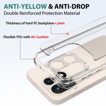 OnePlus 15 Ridsefast Hybrid Cover - Gennemsigtig