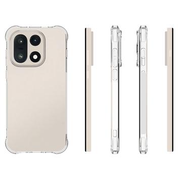 OnePlus 15 Stødsikkert Silikone Cover - Gennemsigtig