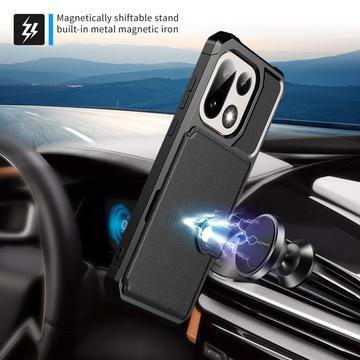 OnePlus 15 TPU Cover med Kortholder - Sort