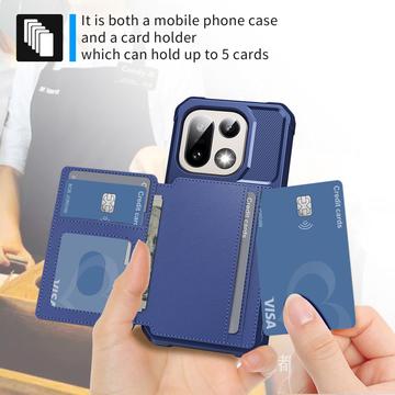 OnePlus 15 TPU Cover med Kortholder - Blå