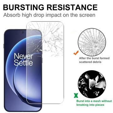 OnePlus 15 Skærmbeskyttelse Hærdet Glas - 9H - Case Friendly - Gennemsigtig
