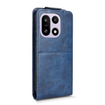 OnePlus 15 lodret flip-etui med stativ - mørkeblå