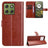 Motorola Edge 70 Pung Etui med Stativ - Brun