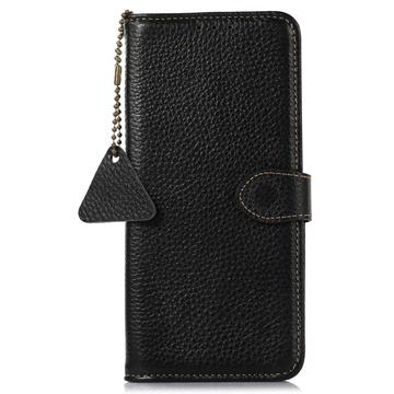 OnePlus 15 Pung læder cover med RFID - sort