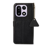 OnePlus 15 Pung læder cover med RFID - sort