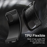 OnePlus 15T Børstet TPU Cover - Karbonfiber - Sort