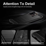 OnePlus 15T Børstet TPU Cover - Karbonfiber - Sort