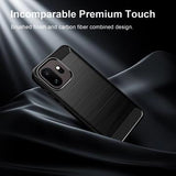 OnePlus 15T Børstet TPU Cover - Karbonfiber - Sort