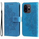 OnePlus 15T Mandala Etui med Pung med håndledsrem - Blå