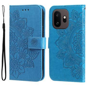 OnePlus 15T Mandala Etui med Pung med håndledsrem - Blå