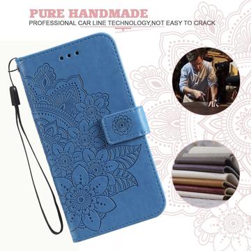 OnePlus 15T Mandala Etui med Pung med håndledsrem - Blå