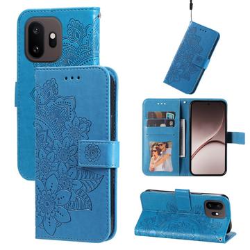 OnePlus 15T Mandala Etui med Pung med håndledsrem - Blå