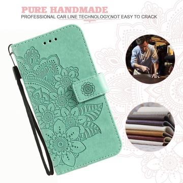 OnePlus 15T Mandala Etui med Pung med håndledsrem - mintgrøn