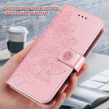 OnePlus 15T Mandala Etui med Pung med håndledsrem - lyserød