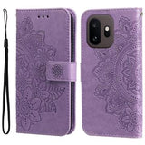 OnePlus 15T Mandala Etui med Pung med håndledsrem - Lilla