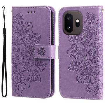 OnePlus 15T Mandala Etui med Pung med håndledsrem - Lilla