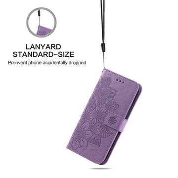 OnePlus 15T Mandala Etui med Pung med håndledsrem - Lilla