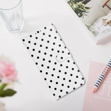 OnePlus 15T Pung Etui med Prikket Mønster - Hvid