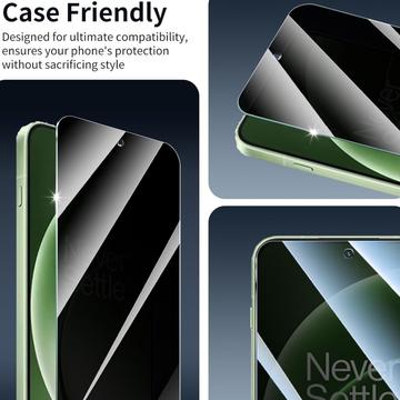 OnePlus 15T Privacy Full Cover Skærmbeskytter Hærdet Glas - Sort Kant